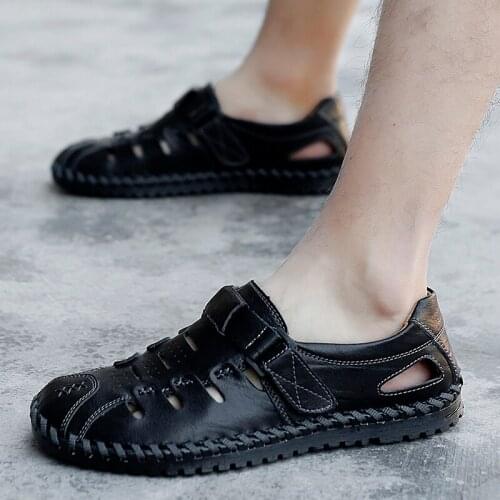 Sandalia Masculina Couro Sandalias De Verano Para Hombre Mens Sandals Outdoor Sandale Homme Sport Summer Men Shoes Deportivas