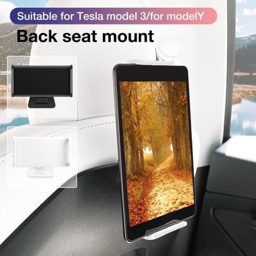 New Flexible 360 Degree Rotating For IPad Tablet Mobile Phone Holder Tablet Stand Back Seat Mount Bracket For Tesla Model 3Y