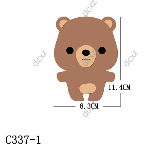 New Bear Wooden die Scrapbooking C337-1 Cutting Dies