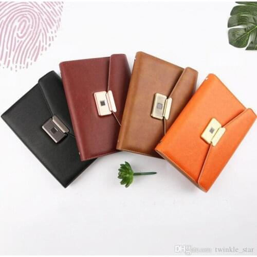 Fingerprint lock notebook new style new fashion trend journal top secret notebooks for gift and rewarding