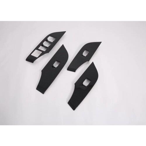 Fit for toyota rav42019 Car Styling Stainless steel Armrest Window Switch Lift Cover Trims Accessories