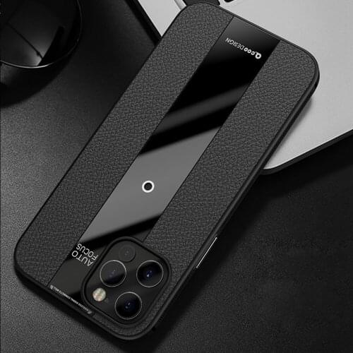 Luxury Litchi Veins Silicone Phone Case For iPhone 12 Pro Max Ultra-thin Painting TPU Cover For iPhone 12 Mini Capa Fundas