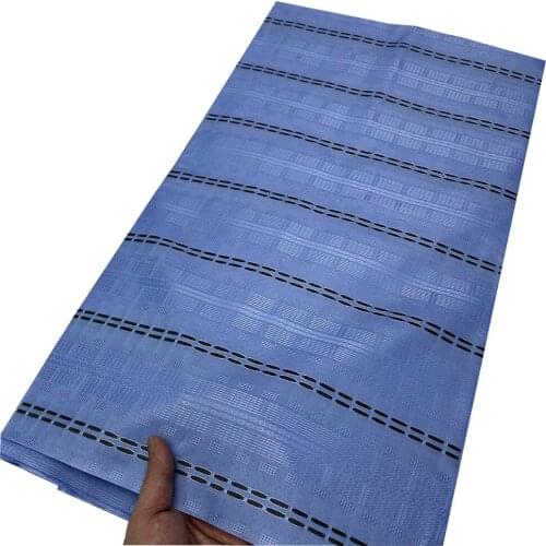 SJ Lace 2021 Lastest 5 Yards New Color African Atiku Fabric Good Quality Hot Selling Atiku For Men Cloths Lace L5-1