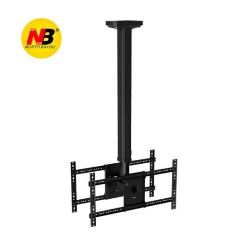 Heavy Duty dual screen TV mount NB T5520 Full Rotating height Adjusting 32"-55" Ceiling TV Mount Bracket LED LCD Monitor Holder