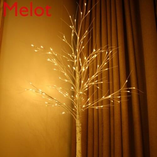 European-Style Minimalist Led Colored Lamp Tree Lamp Bedroom New Years Decoration Furnishings Room Decorative Luminescent Lamp