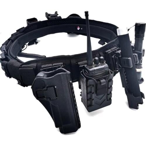 Tactical Multifunctional 12PCS Suit Universal Interchangeable Puter Belt Adjustable Outdoor Glock17/M9/P226/1911 Gun Holster Mag