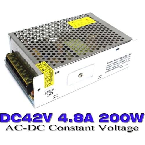 High Quality 200W 4.8A 42V Switching Power Supply For LED Strip light input AC220V 110V to dc42V output 10pcs/lot