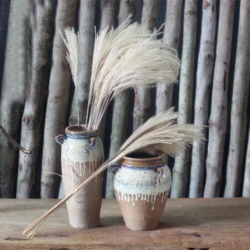 40pcs natural dried pampas grass bouquets&reed flowers&bulrush flowers&Phragmites flowers