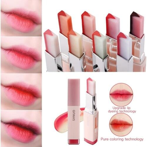 8 Colors Lip Gloss Makeup Double Colors Lipstick Moisturizing Gradient Lipsticks Lips Cosmetics Fashion Lip Blam TSLM1
