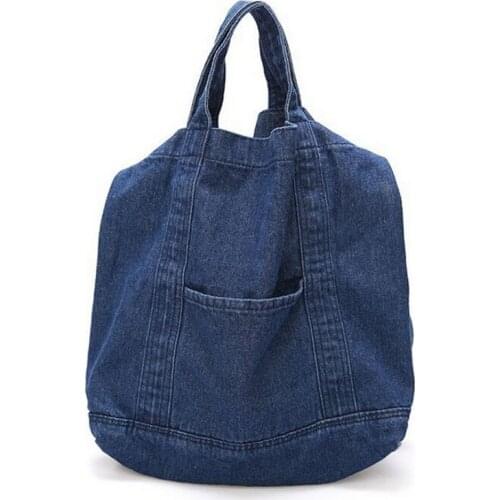Rock Big Tote Bags Large Capacity Women Men Canvas Denim Shipping Bags Causal Unisex Travel Vintage Bags