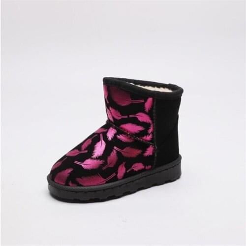 Childrens Snow Boots 2021 Winter New Thickening Velvet Baby Cotton Shoes Warm Boys and Girls Waterproof Boots