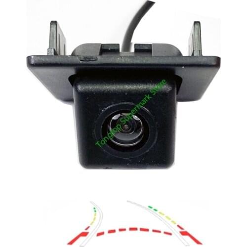 Dynamic Trajectory Tracks CCD Rear View Backup Parking Camera for Peugeot 408 2014 2015 2016