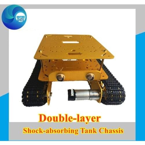 Double Chassis Shock Absorber Tank Chassis TS100 from DIY Crawler Tracked Model Robotic Experiment Functional