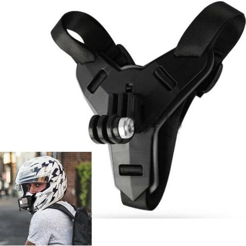 Chin Fixing Holder Integrated Helmet Belt for Sports Action Camera for 8/ 7/ 6/ 5/Yi/SJ Cam