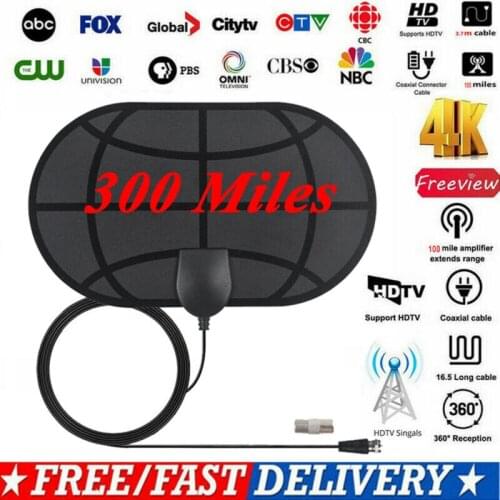 Hot Antenna TV Digital HD Skywire 4K 300 Mile Range Antena Digital Indoor HD 1080P