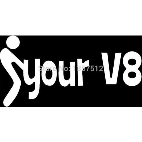 HotMeiNi Your V8 Haters Bumper JDM Turbo Snail Car Window Truck Bumper Sticker Vinyl Car Stickers Motorcycle Car Decal
