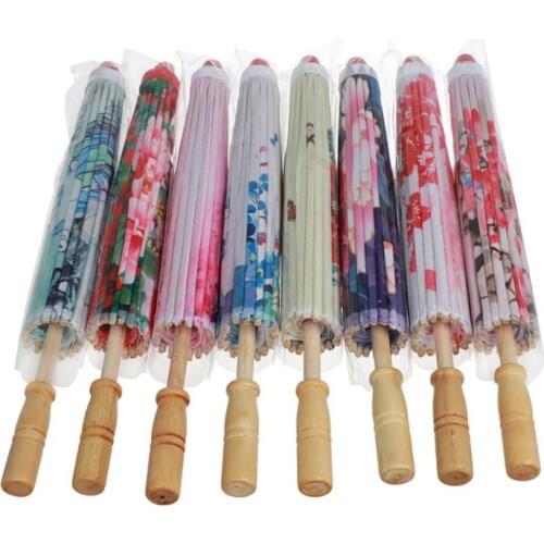 Classic-style Art Umbrella Chinese Silk Cloth Umbrella Decorative Umbrella Oil Paper Painted Parasol Umbrella