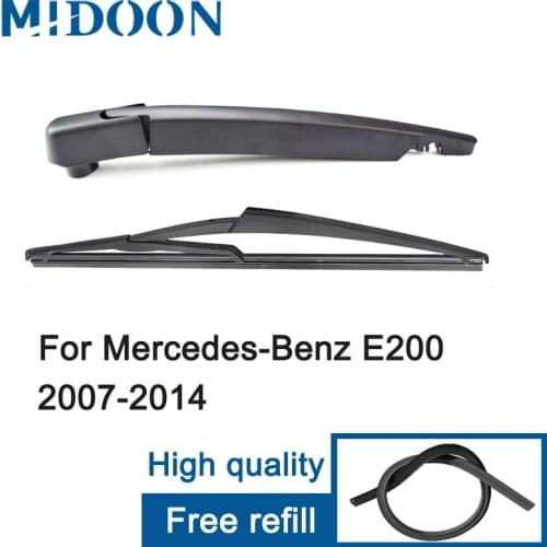 MIDOON Wiper 12" Rear Wiper Blade & Arm Set Kit For Mercedes-Benz E200 E250 E300 E350 E400 E550 E63 S212 2009 2010 2011 2012