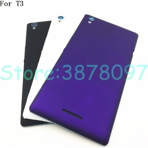 Battery Cover For Sony Xperia T3 D5102 D5103 D5106 M50W Rear Battery Door Back Cover Housing With NFC