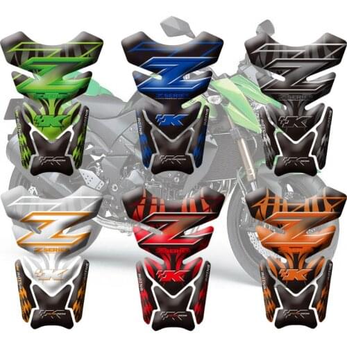 Hot sell Motorcycle 3D Tank Pad Fish Bone Sticker Tank Sticker Decals Tank Pad Protection For Kawasaki Z750 Z1000
