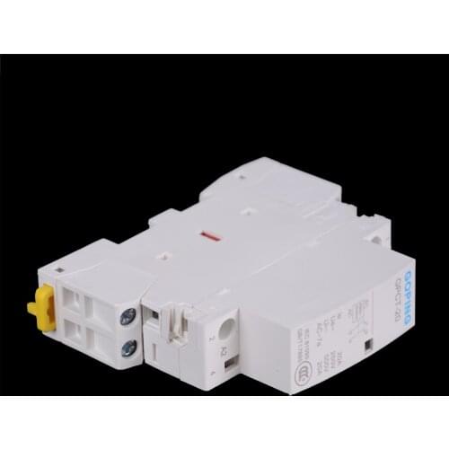 1 Pcs TOCT1 2P 25A 220V/230V 50/60HZ Din Rail Household Ac Modular Contactor 2NO