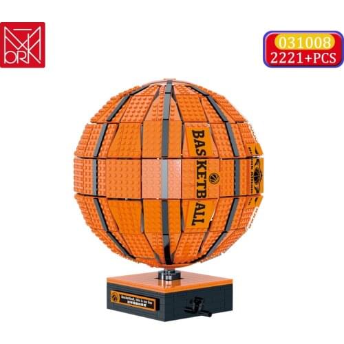 Mork High-Tech Basketball Model Kits Building Blocks Creative Assembly Sports Equipment Ball Bricks Boys Toys Gifts For Children