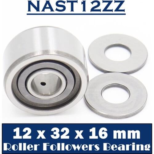 NAST12ZZ Roller Followers Bearing 12*32*16mm ( 1 PC ) Separable Type With Side Plates NAST12UUR Bearings