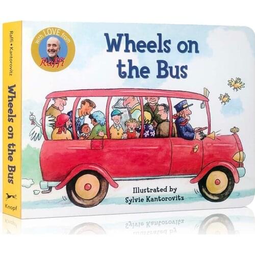 Original English picture book The wheels on the bus English Enlightenment Cardboard Book educational toys for children