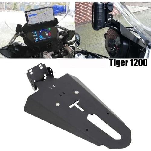 NEW Motorcycle Front Phone Stand Holder Smartphone Phone GPS Navigaton Plate Bracket 2018 2019 2020 For Tiger 1200