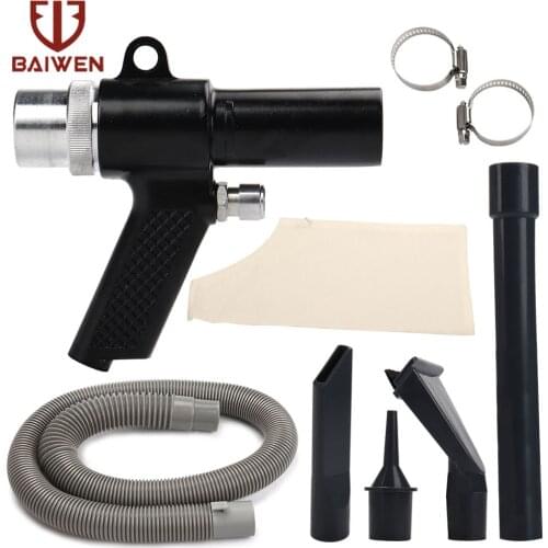 Professional Air Duster Compressor Air Vacuum Dust Suction Blow Guns Pistol Type Air Wonder Guns Kit Pneumatic Cleaning Tool