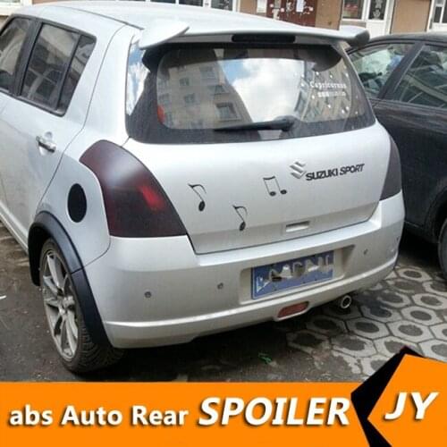 For SUZUKI Swift Spoiler 2008-2017 Swift spoiler YYCK High Quality ABS Material Car Rear Wing Primer Color Rear Spoiler