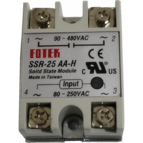 SSR-25AA-H solid state module 480v solid state relay, input ac 80-250V, output 90-480VAC new