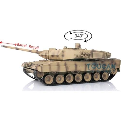 1/16 Heng Long 7.0 Barrel Recoil Metal Ver German Leopard2A6 RC Tank 3889 TH17649-SMT4