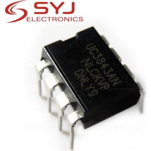 10pcs/lot UC3843BN UC3843B UC3843 3843 DIP-8 In Stock
