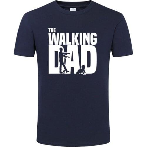 2021 The Walking Dad T Shirts Men Tops Casual Cotton Fathers Day T Shirts Short Sleeve Men Funny Dad Gift T-Shirt XS-XXXL