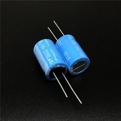 2pcs/20pcs 2200uF 16V NICHICON BT Series 16x25mm Highly dependable reliability 16V2200uF Aluminum Electrolytic capacitor