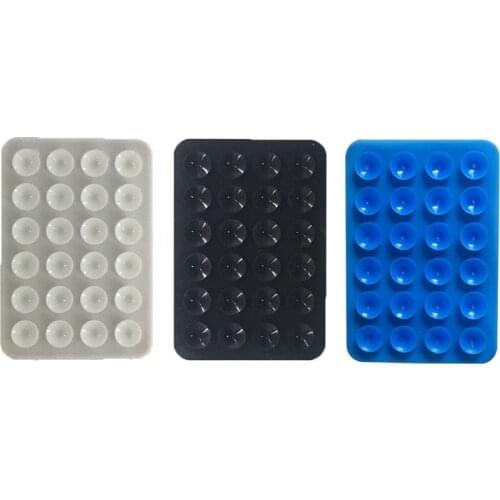 3pcs/Set DIY Silicone Rubber Sucker Pad Backed Sticker Suction Cup For VR Mobile MP4 GPS Accessories For Fixed
