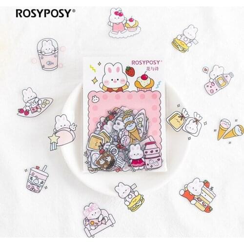 40PCS/lot Kawaii Cute Explosion Series Fun cartoon pattern student hand account Sticker Student Decoration Label Stationery Gift