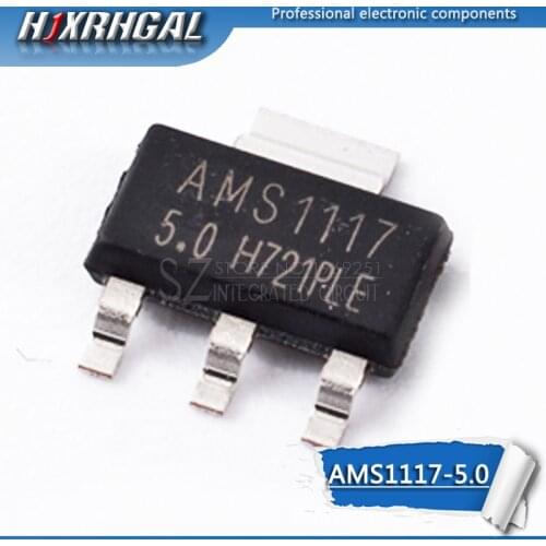 50pcs AMS1117-5.0 SOT-223 AMS1117 AMS1117-5V SOT223 SMD