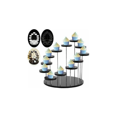Acrylic Cupcake Stand Jewelry Display Stand Transparent Cake Dessert Rack Wedding Birthday Party Decoration Tools