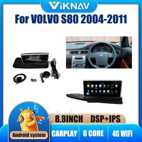 8.8 inch Android System car navigator For Volvo S80 2004-2011 Headunit Android car radio multimedia player GPS