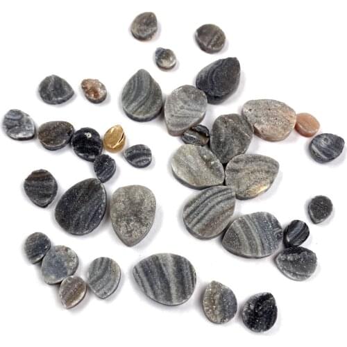 Natural Stones Agates Cabochon 6mm8mm10mm Water drop shape No Hole Beads for Making Jewelry DIY Ring accessories Loose Beads