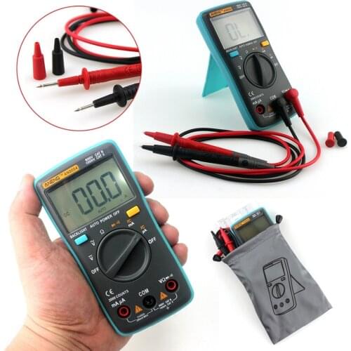 ANENG AN8004 LCD Auto Range Digital Multimeter Voltmeter Ammeter Resistance DC / AC Transistor Tester Voltmeter multi meter