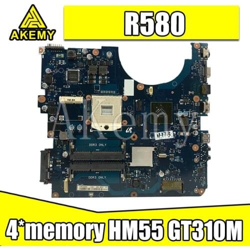 For Samsung NP-R580 R580 Laptop motherboard HM55 DDR3 GT310M graphic R580 mainboard motherboard BREMEN-M BA92-06132A BA92-06132B