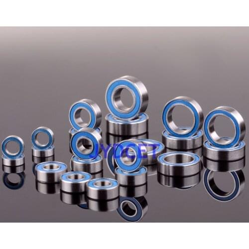 Blue Ball Bearing KIT 21PCS Metric Rubber Sealed on Two Sides For RC-Traxxas Slash 4x4 Stampede Chrome Steel