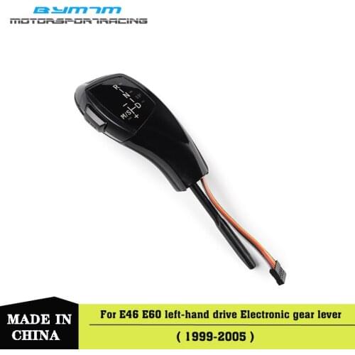 Left-hand drive LED Black Shift Lever knob For BMW E46 E60 E61