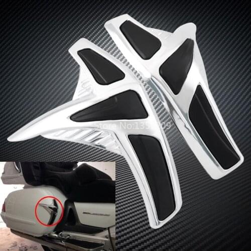 Motorcycle Saddlebag Front Scuff Protector Fairing Cover Decorative Accessories For Honda Goldwing GL1800 2001-2011