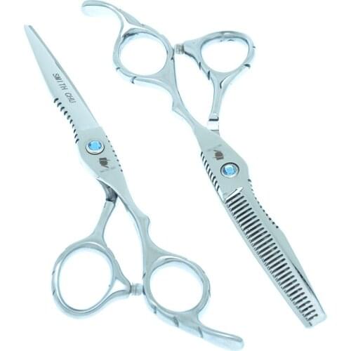 6.0" Hair Scissors Hairdressing Scissor Japan 440c Professional Hairdressers Cutting Thinning Shear Barber Hair Clipper A0117C