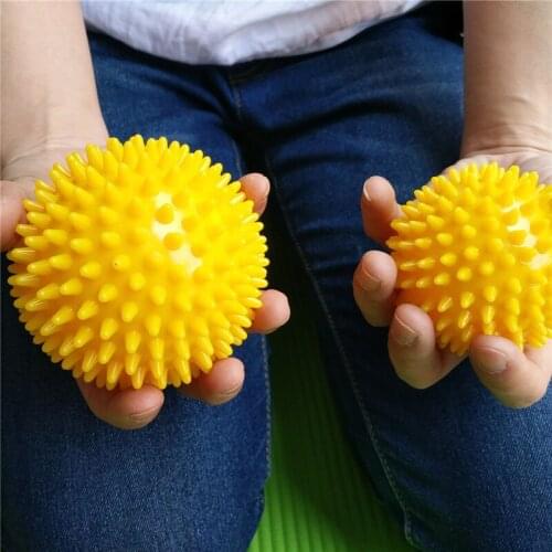 Durable PVC Spiky Massage Ball Trigger Point Sport Fitness Hand Foot Pain Relief Plantar Fasciitis Reliever 7cm Exercise Balls