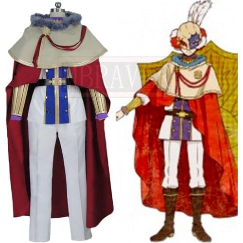 Black Clover William Vangeance Christmas Halloween Uniform Outfit Cosplay Costume Customize Any Size